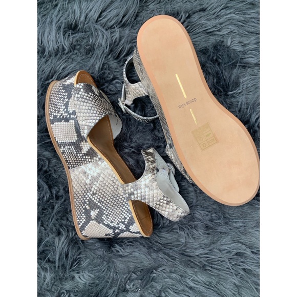 DOLCE VITA Snake skin Datiah wedges NIB VARIOUS - Picture 6 of 7